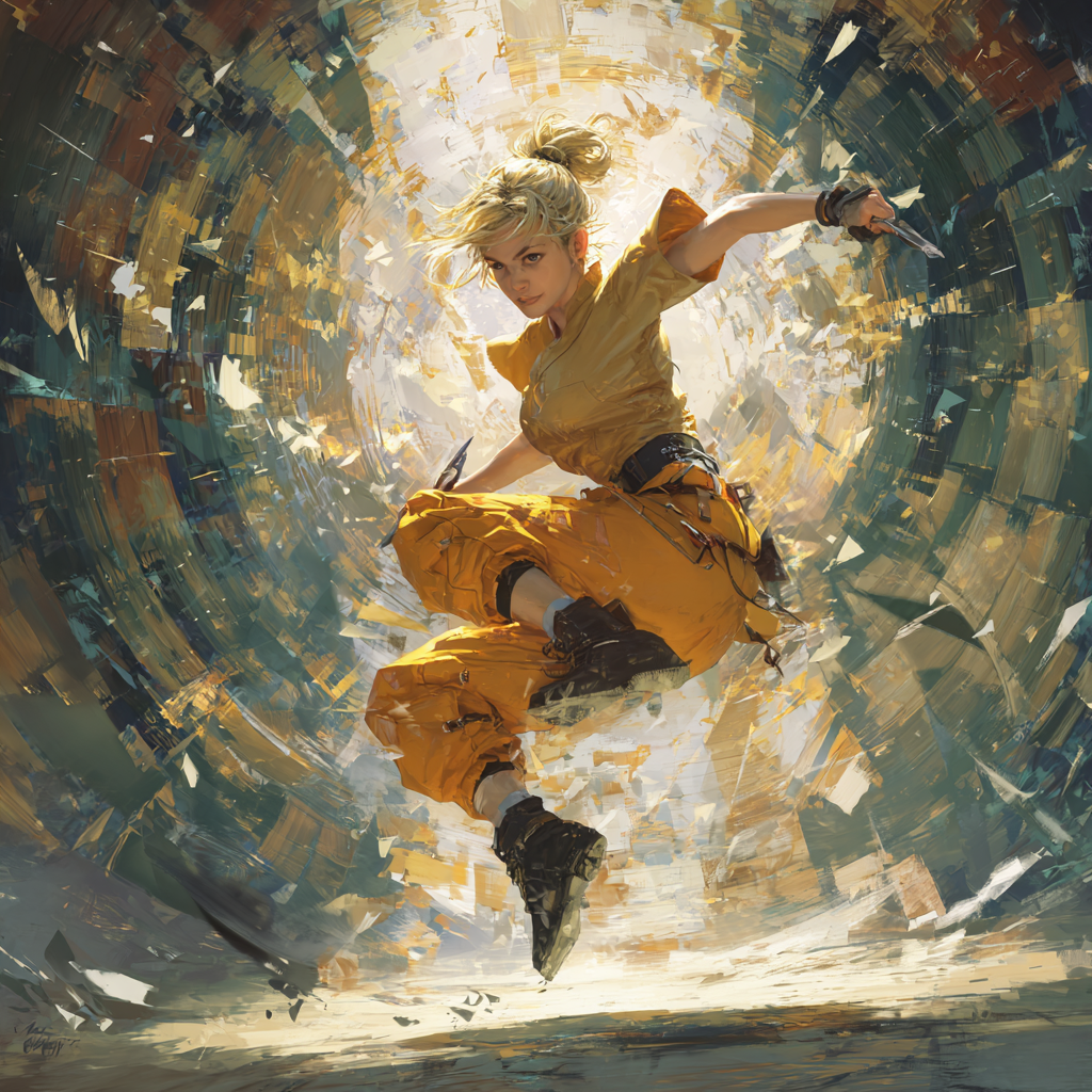 The Shuriken Strike – Dynamic Energy in Motion