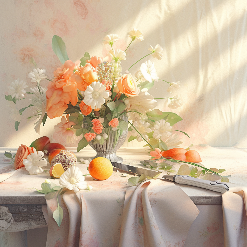 loral Still Life with Fruit – Elegant Classic Wall Art