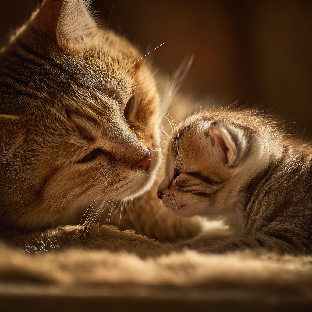Mother’s Love – Cat and Kitten